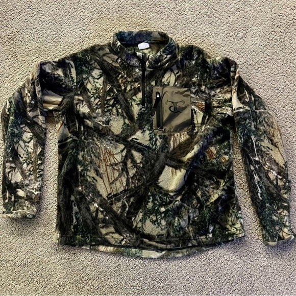 True Timber Fleece Quarter Zip, Men’s L - Picture 1 of 4